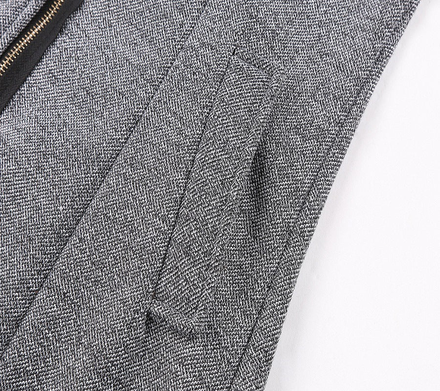 Women's Zipper Hooded Thickened Thermal Woolen Mid-length Coats