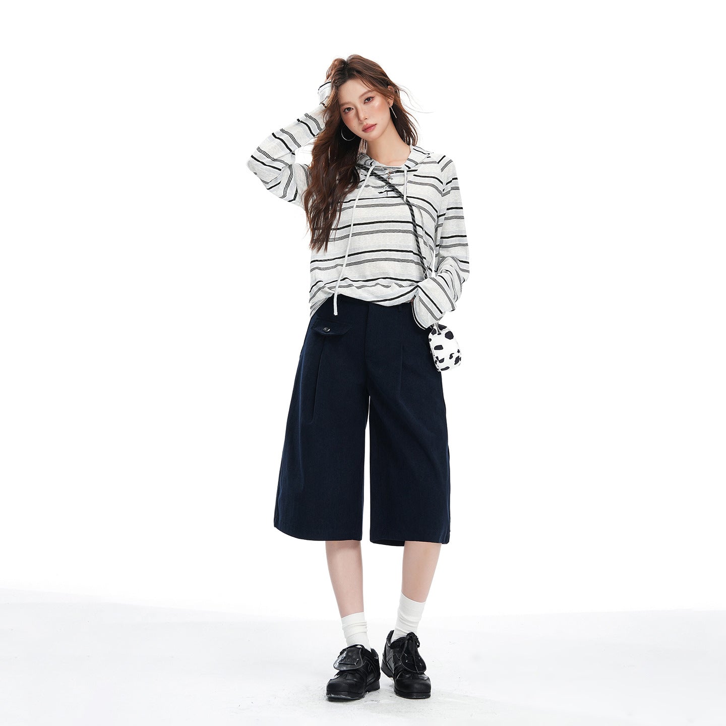 Women's Money Style Corduroy High Waist Brown Pants