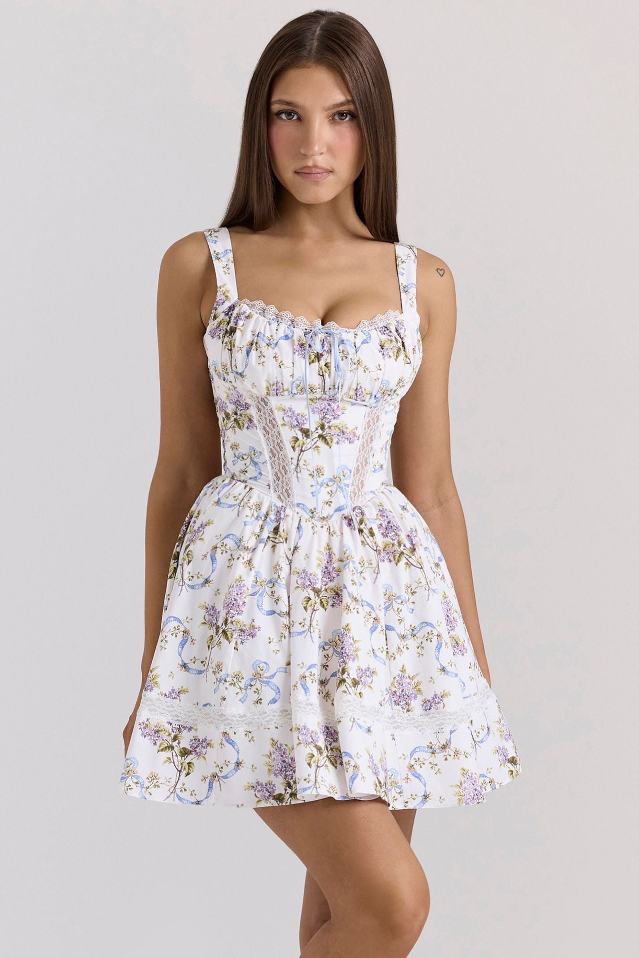 Women's Sexy Fitted Waist Backless Stitching Lace Strap Clothing