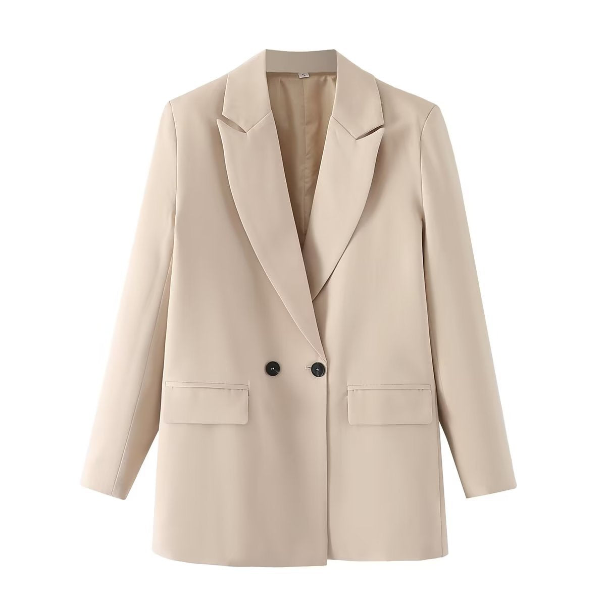 Women's Popular Beautiful Simple Loose Double-breasted Blazers
