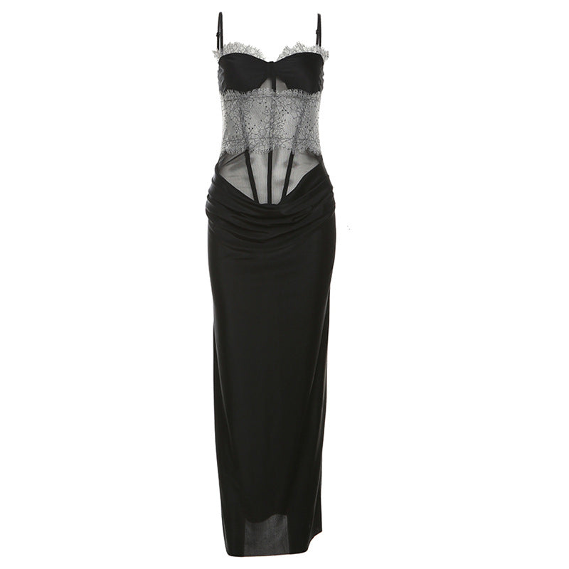 Women's Color Slim Fit High Waist Fashion Dresses