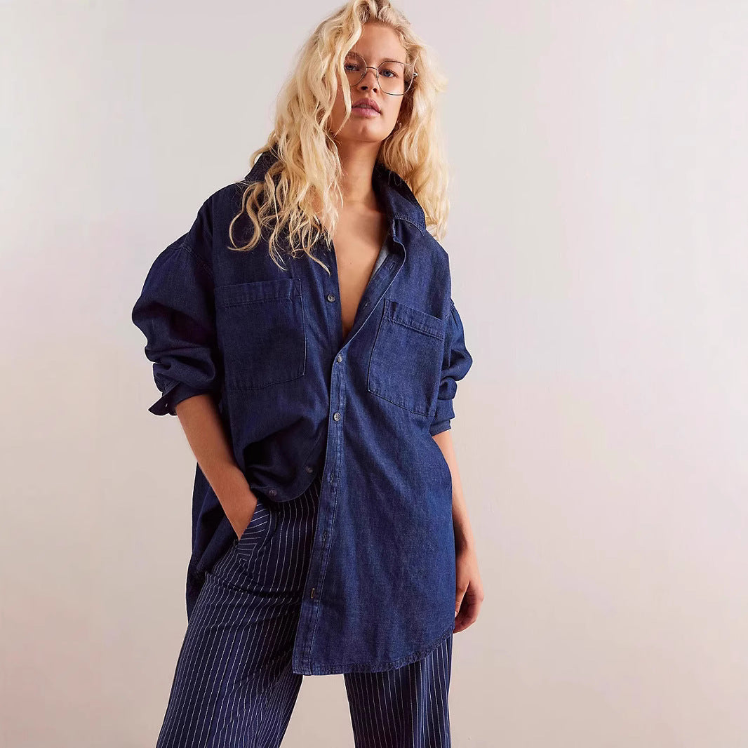 Women's Loose Retro Casual Style Trendy Fashion Blouses