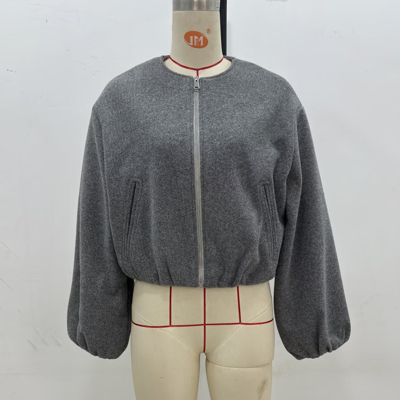 Women's Versatile Round Neck Soft Bomber Jackets