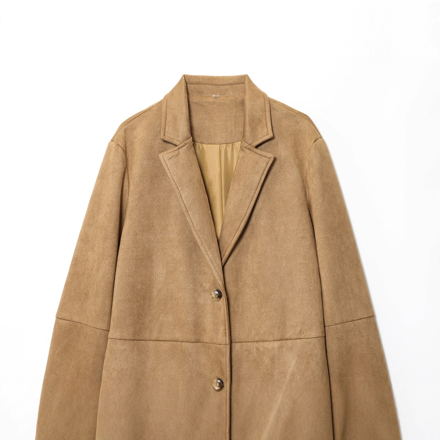 Autumn Suede Leather Loose Design Overcoat Coats