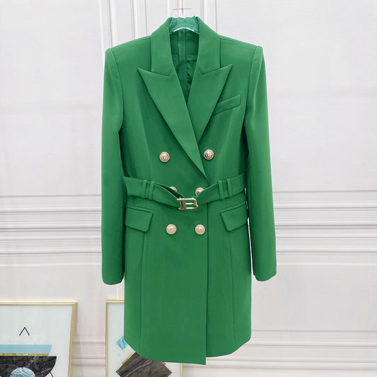 Quality Double Breasted Casual Solid Color Blazers