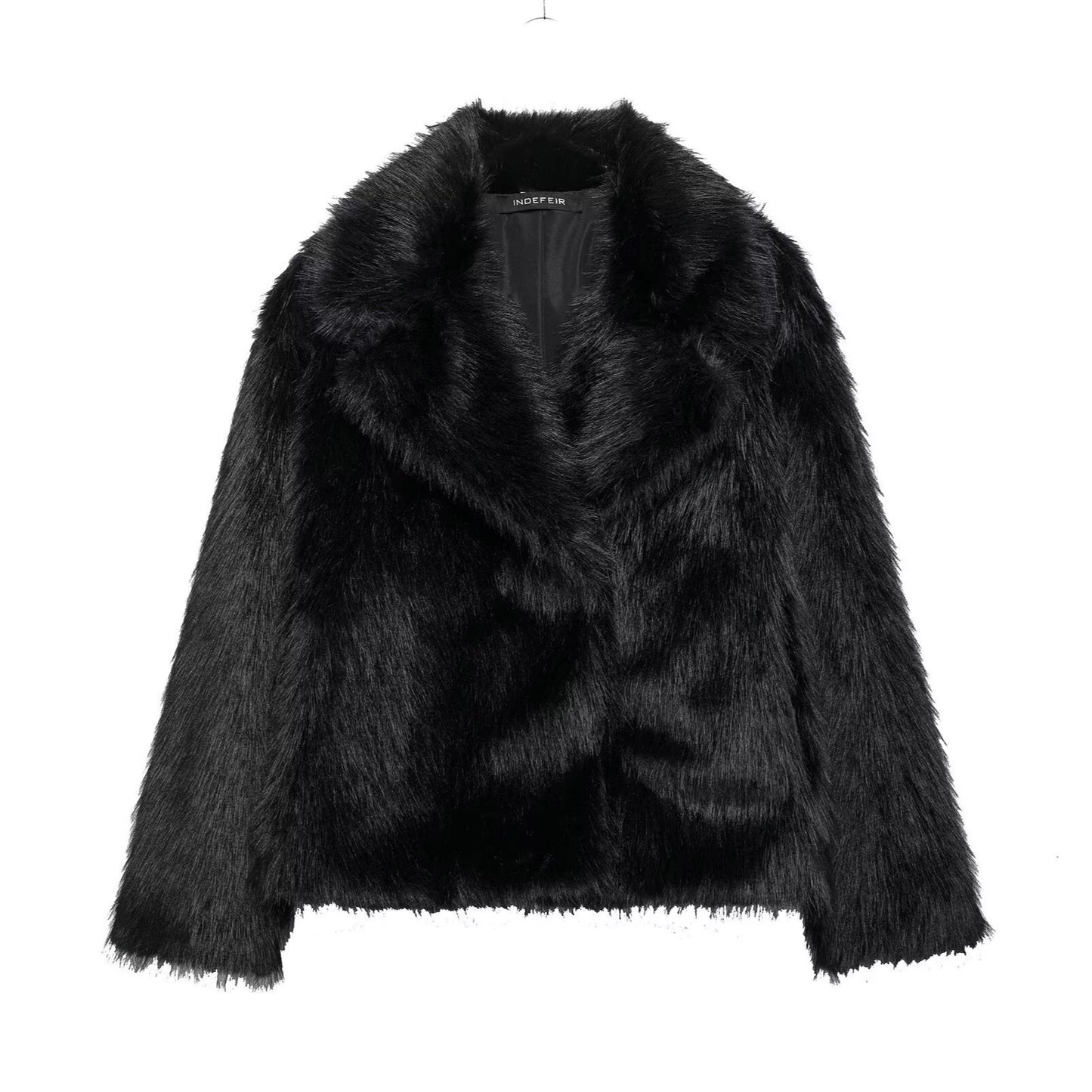Beautiful Attractive Autumn Artificial Fur Effect Jackets
