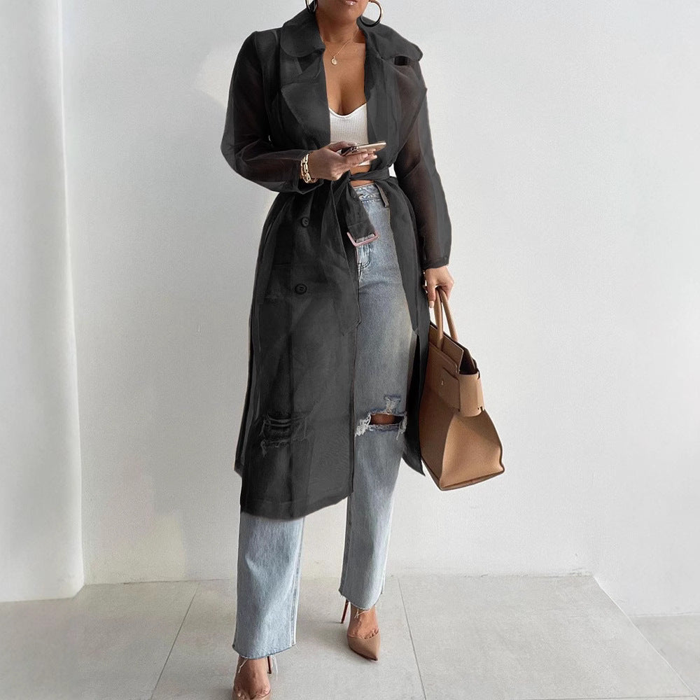 Women's Autumn Solid Color Lantern Sleeve Casual Blouses