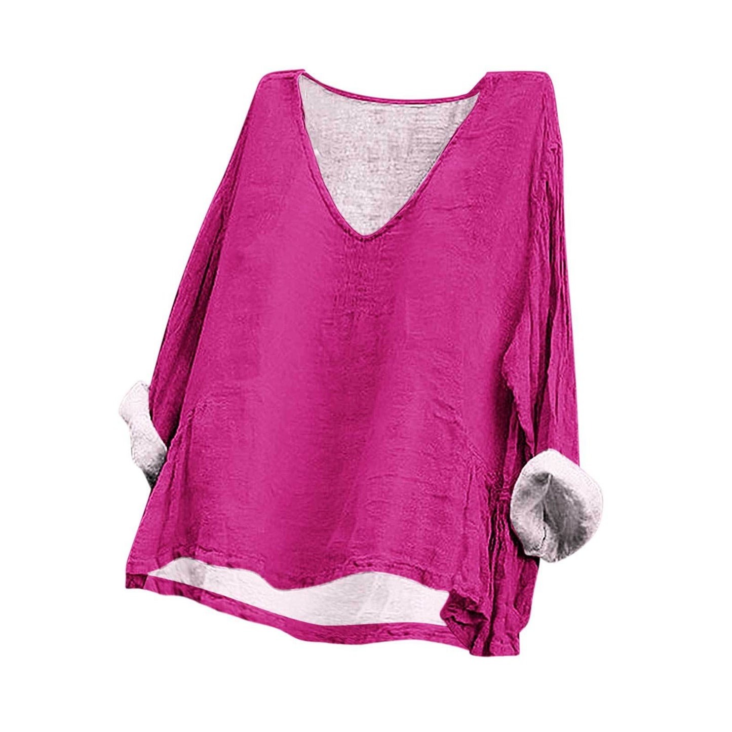 Fashion Loose Digital Printing Long Sleeve Blouses