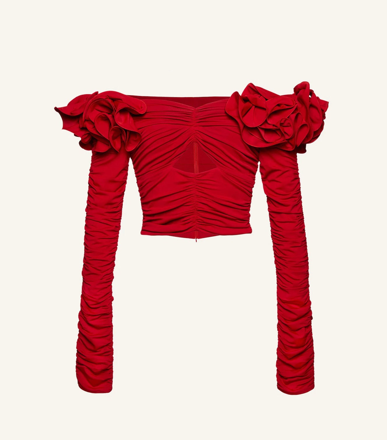 Summer Niche Design Two-way Three-dimensional Flower Slim Blouses