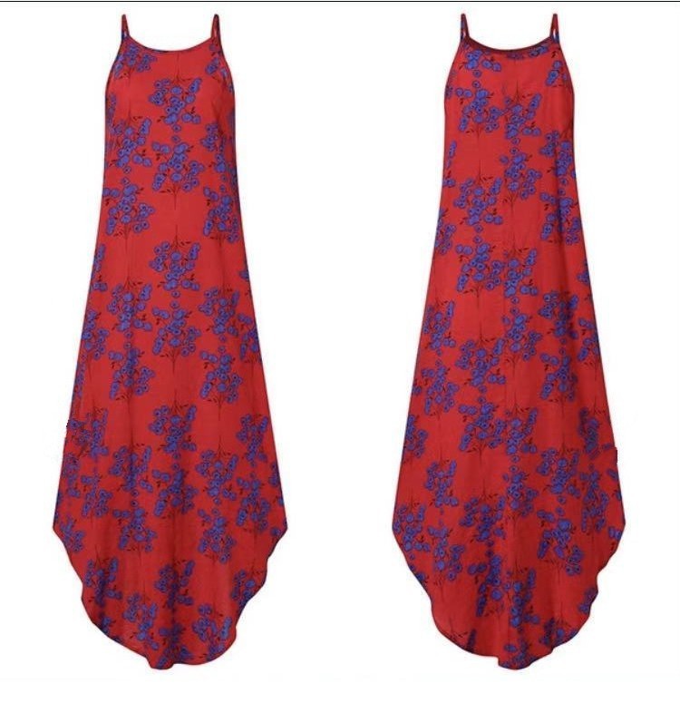 Fashion Round Neck Solid Color Dovetail Dresses