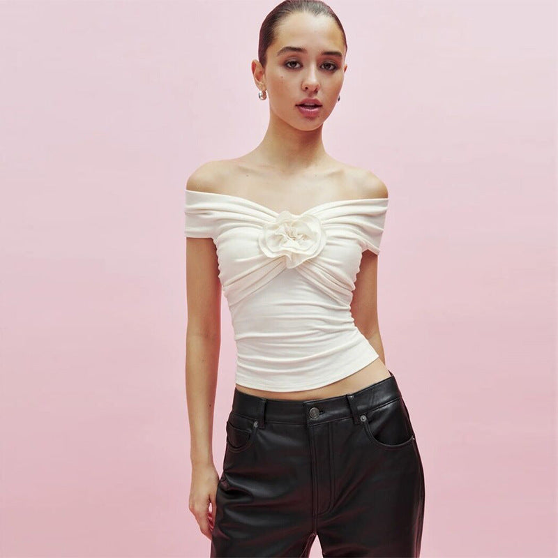Solid Color Slim Fit Slimming Knitted Blouses