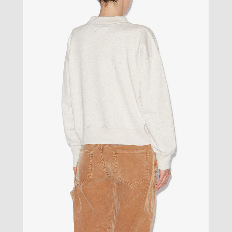 Women's American Niche Classic Flocking Thread Half Turtleneck Stand Sweaters