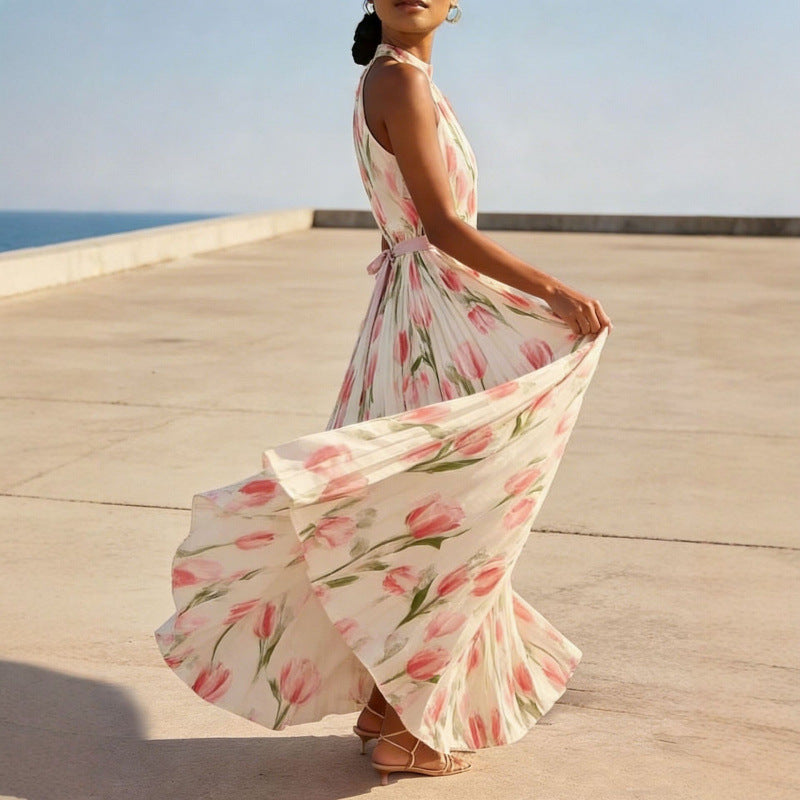 Summer Elegant Large Swing Vacation Style Dress