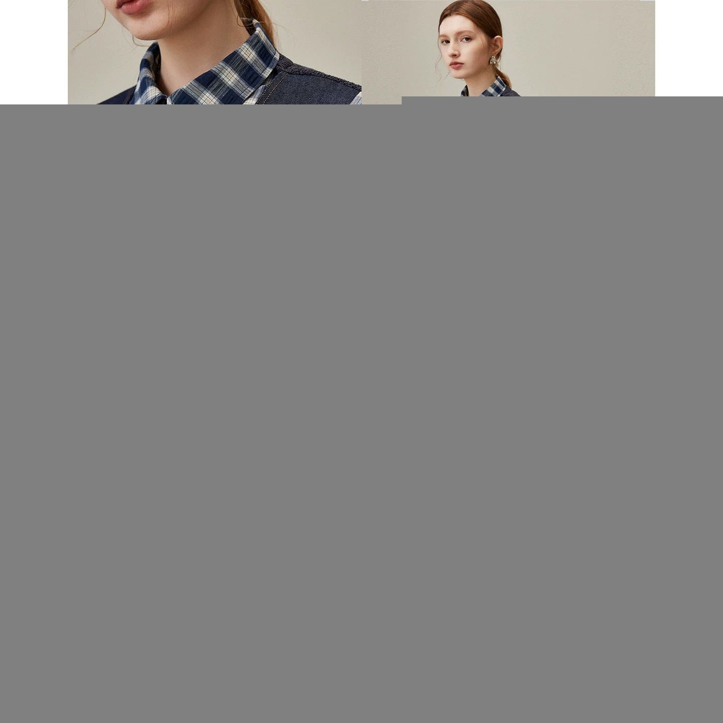 Graceful Italian Fake Two-piece Stitching Shirt Sweaters