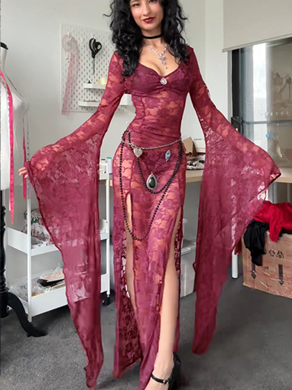 Women's Solid Color High Waist Fashion Long Clothing
