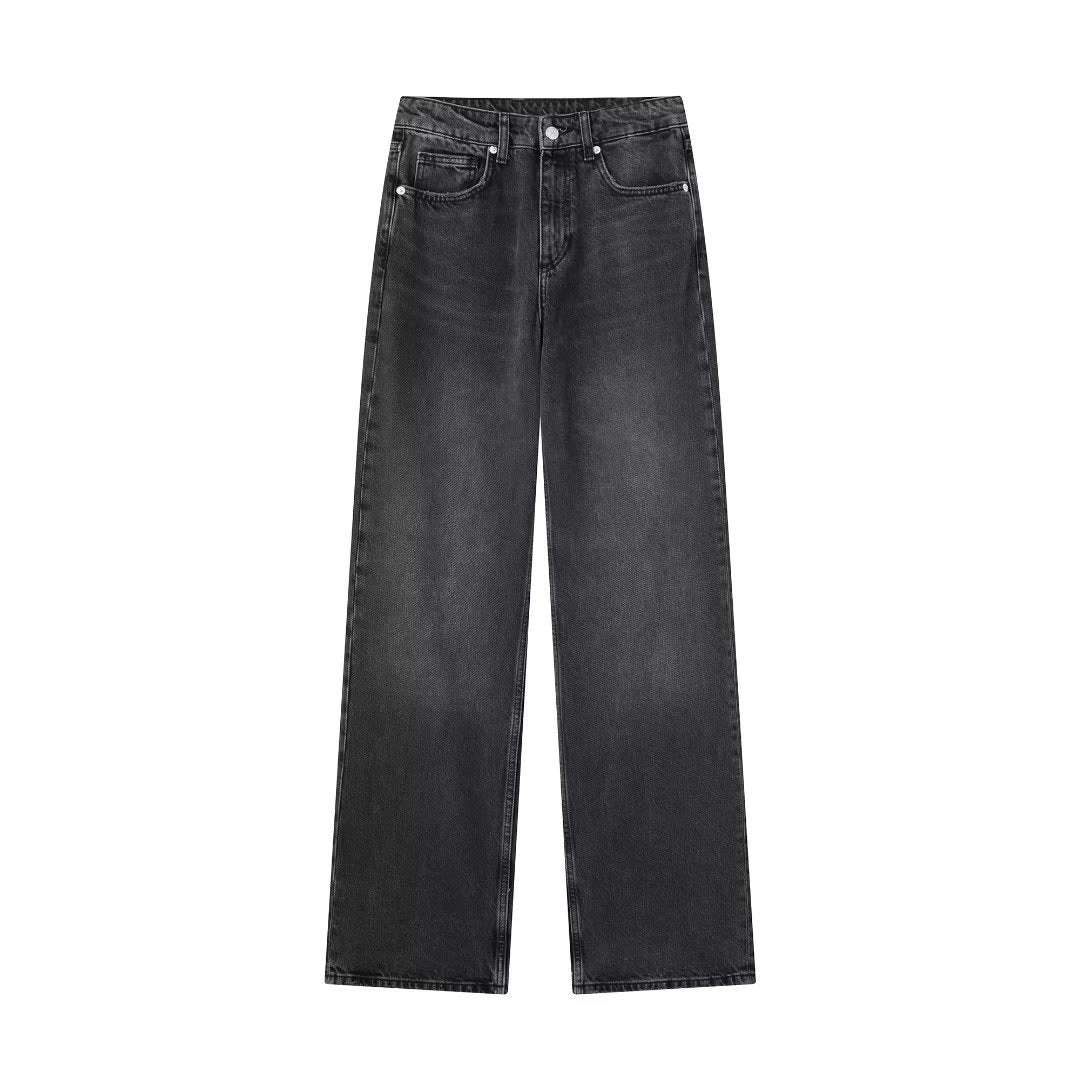 Women's Cool French Style Wide Leg Jeans