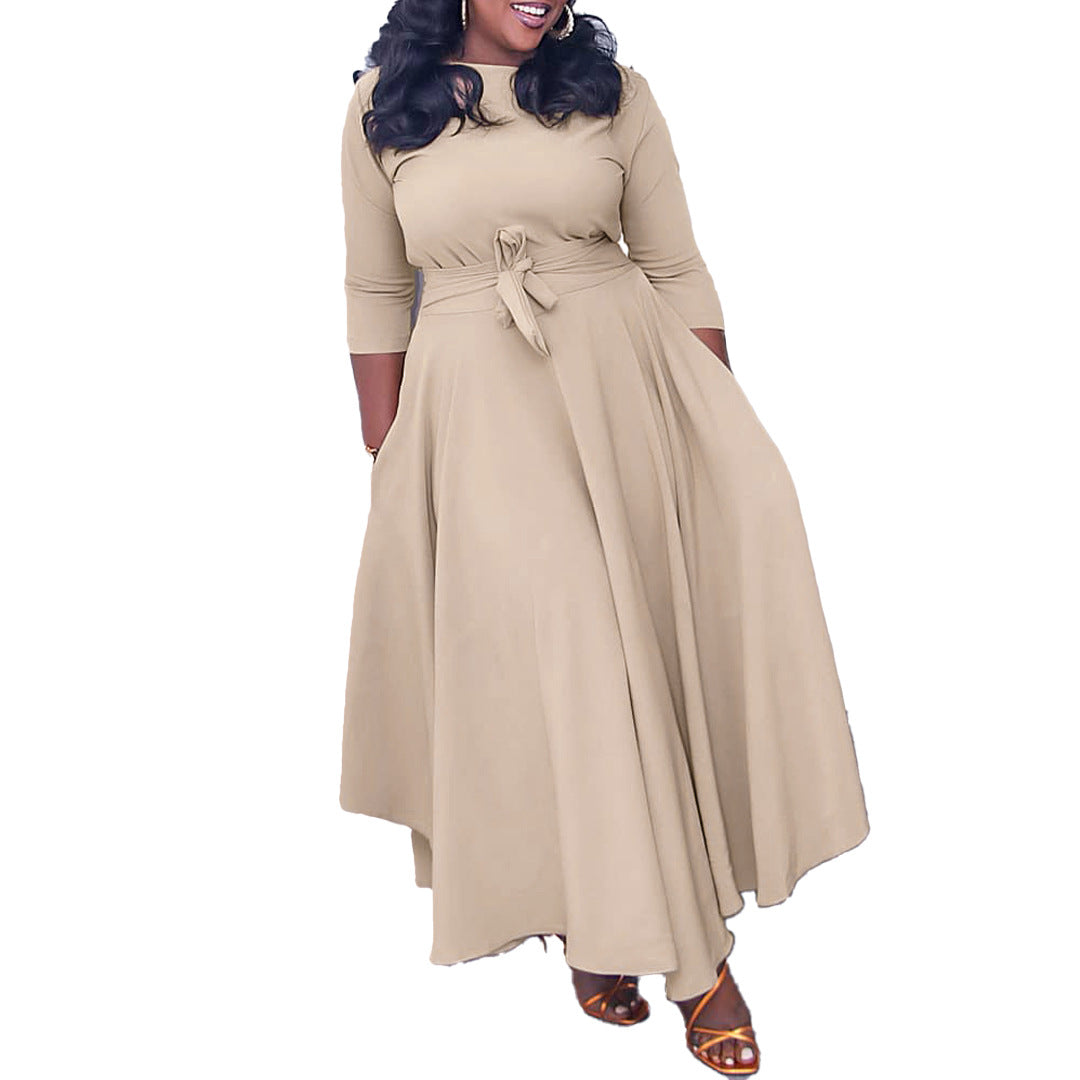 Women's Fashion Elegant Tied Africa Maxi Dress Dresses