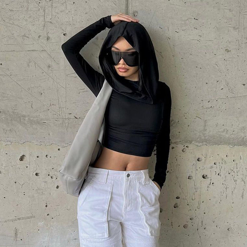 Wear Swing Collar Stretch Temperament Elegant Agent Hooded Blouses