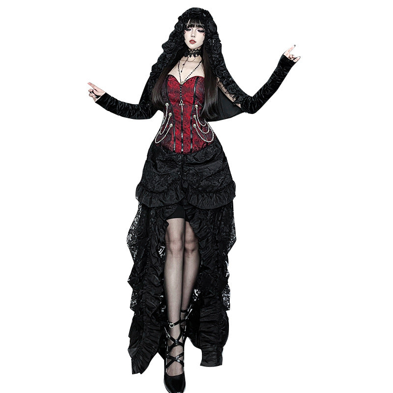 Autumn Irregular Asian Culture Gothic Style Sexy Hot Design Skirts