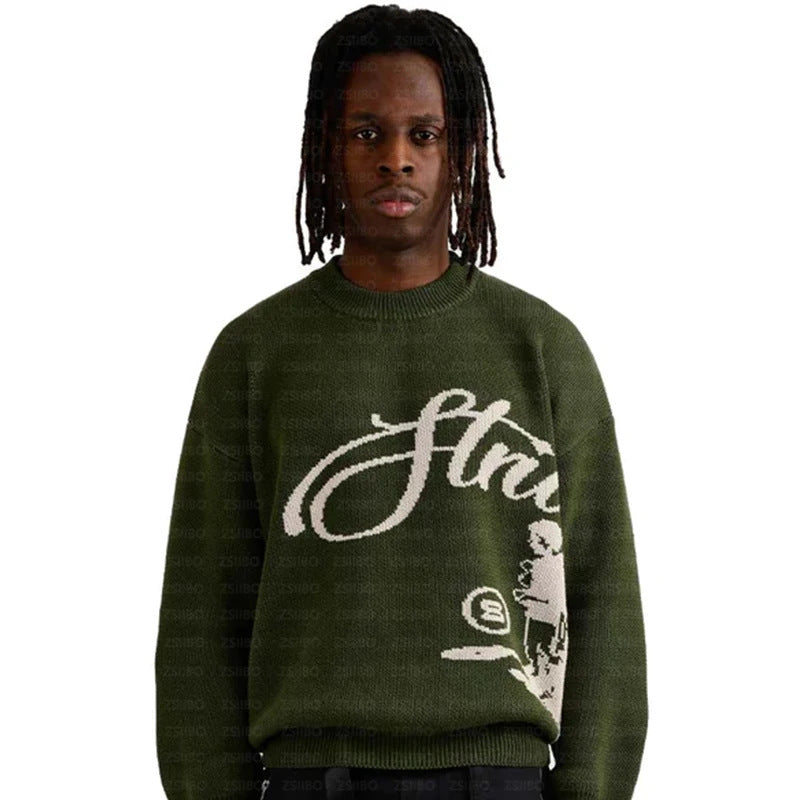 Women's & Men's & Trend American Print Hip Hop Sweaters