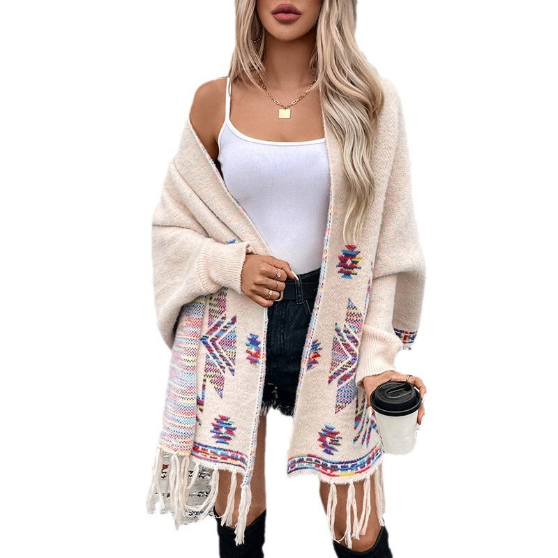 Women's Aztec Pop Geometric Jacquard Ethnic Style Knitwear