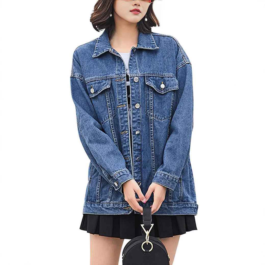 Women's Versatile Durable Unique Denim Long-sleeved Jackets