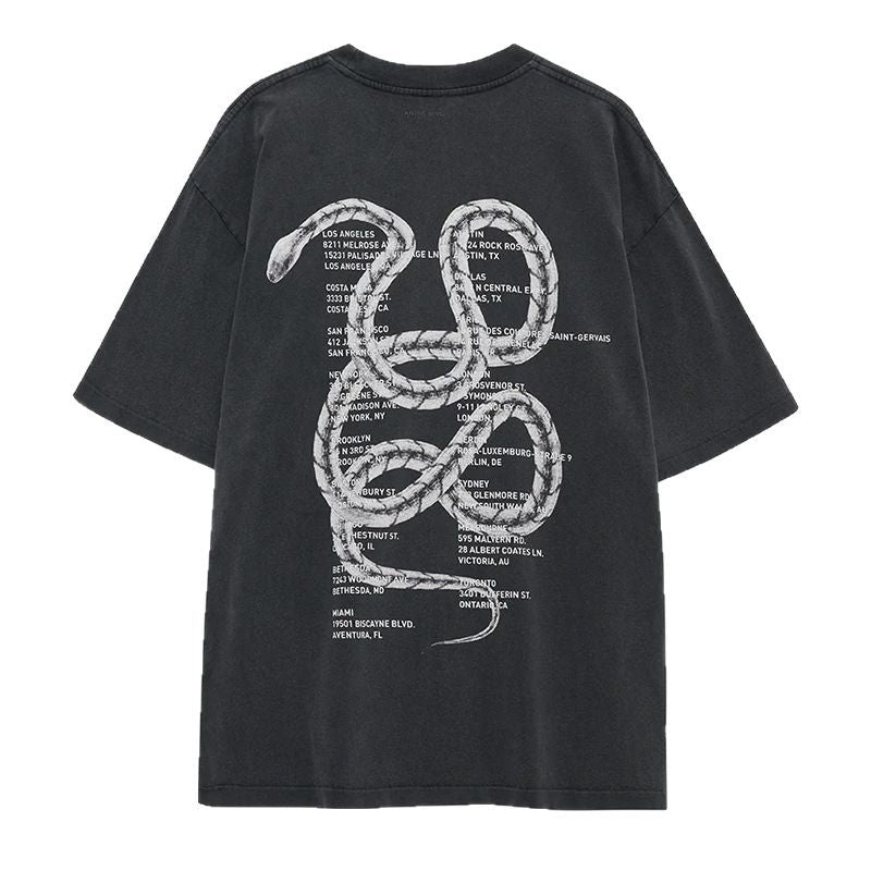Fried Color Distressed Charcoal Gray Female Blouses