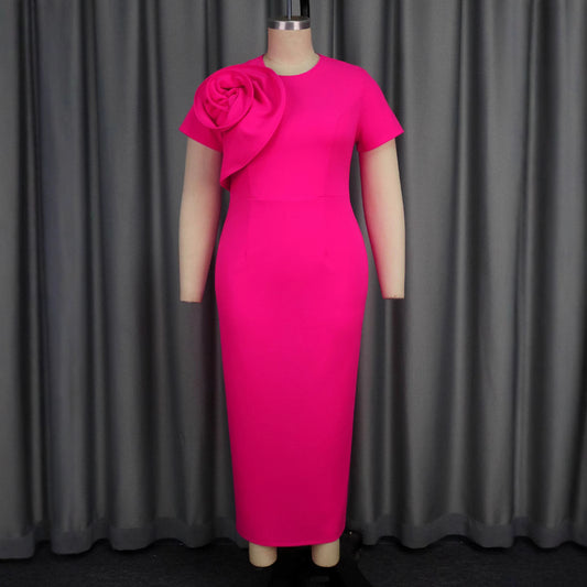 Women's Price Dress Party Solid Color Flower Dresses
