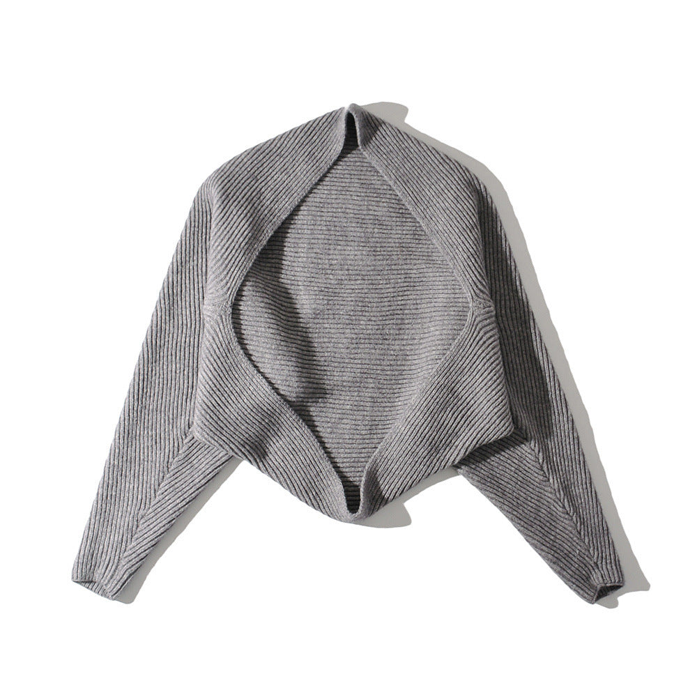 Women's Autumn Hot One-piece Profile Knitted Shawl Knitwear