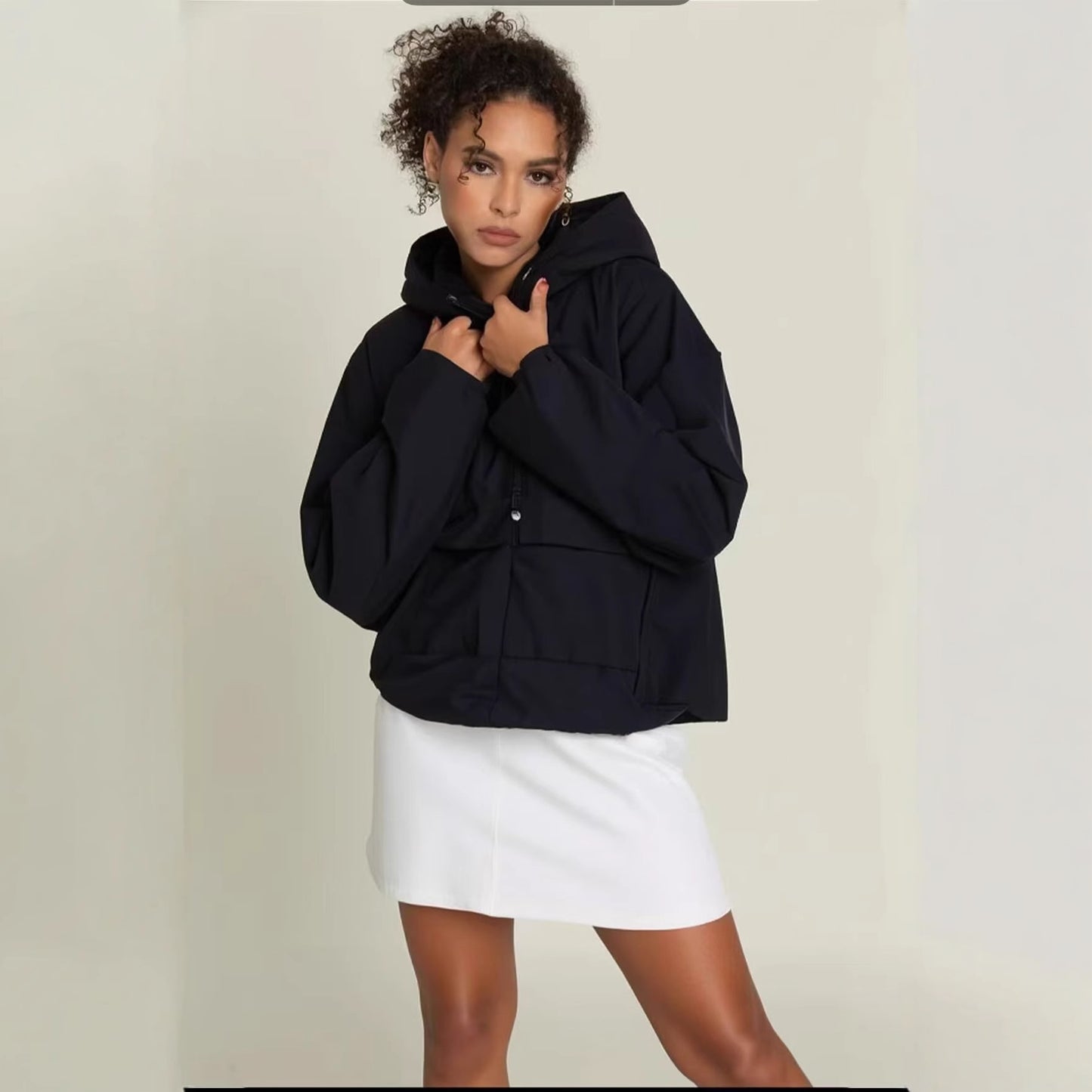 Women's Charming Fabric Hooded Multicolor Outdoor Jackets