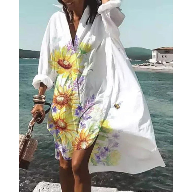 Innovative Creative Fashion Temperament Shirt Dress Dresses