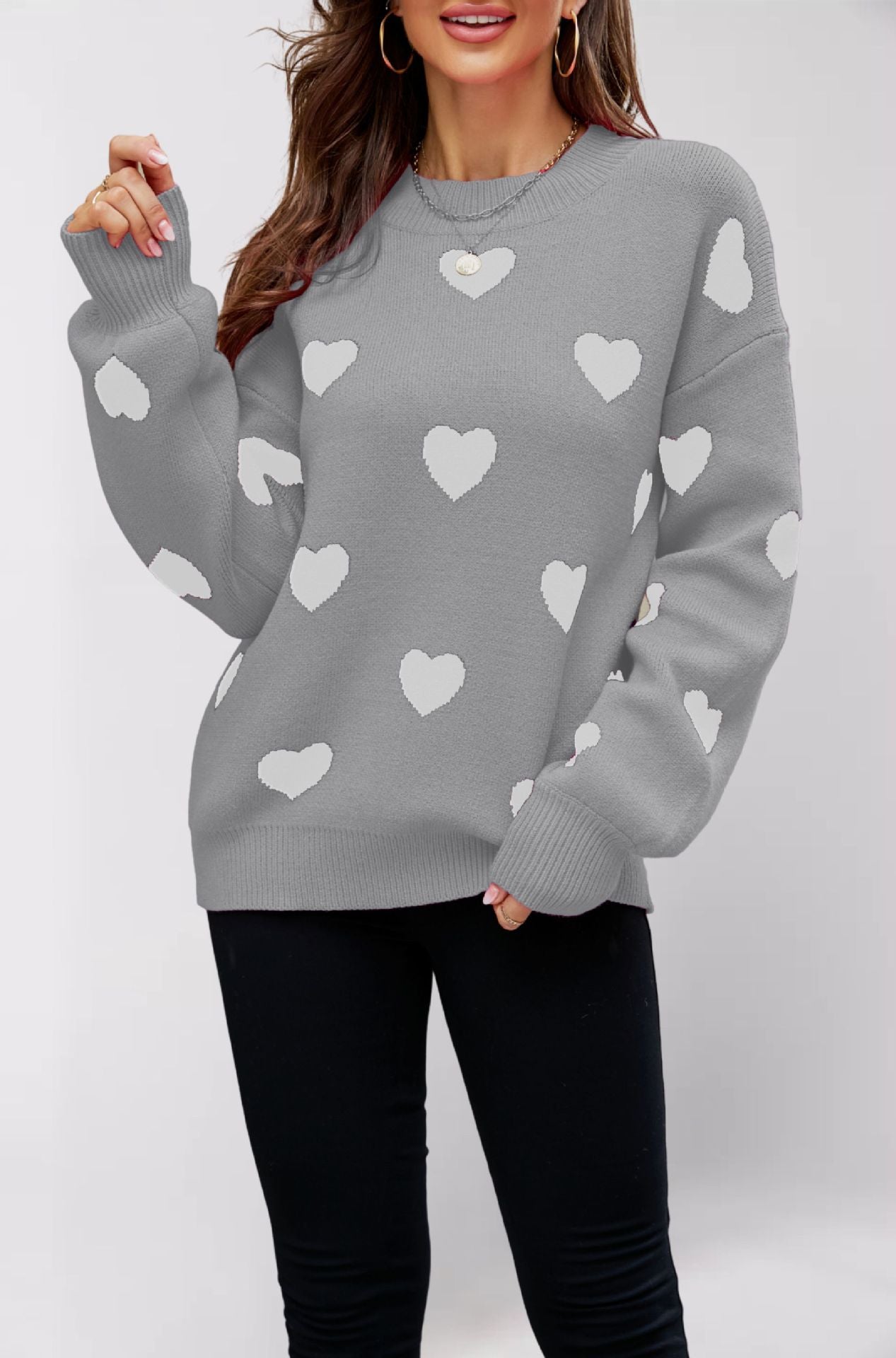 Women's Winter Valentine's Day Love Pullover Oversized Sweaters