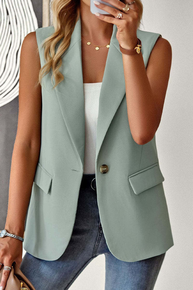 Autumn Long Sleeve Solid Color Multicolor Blazers