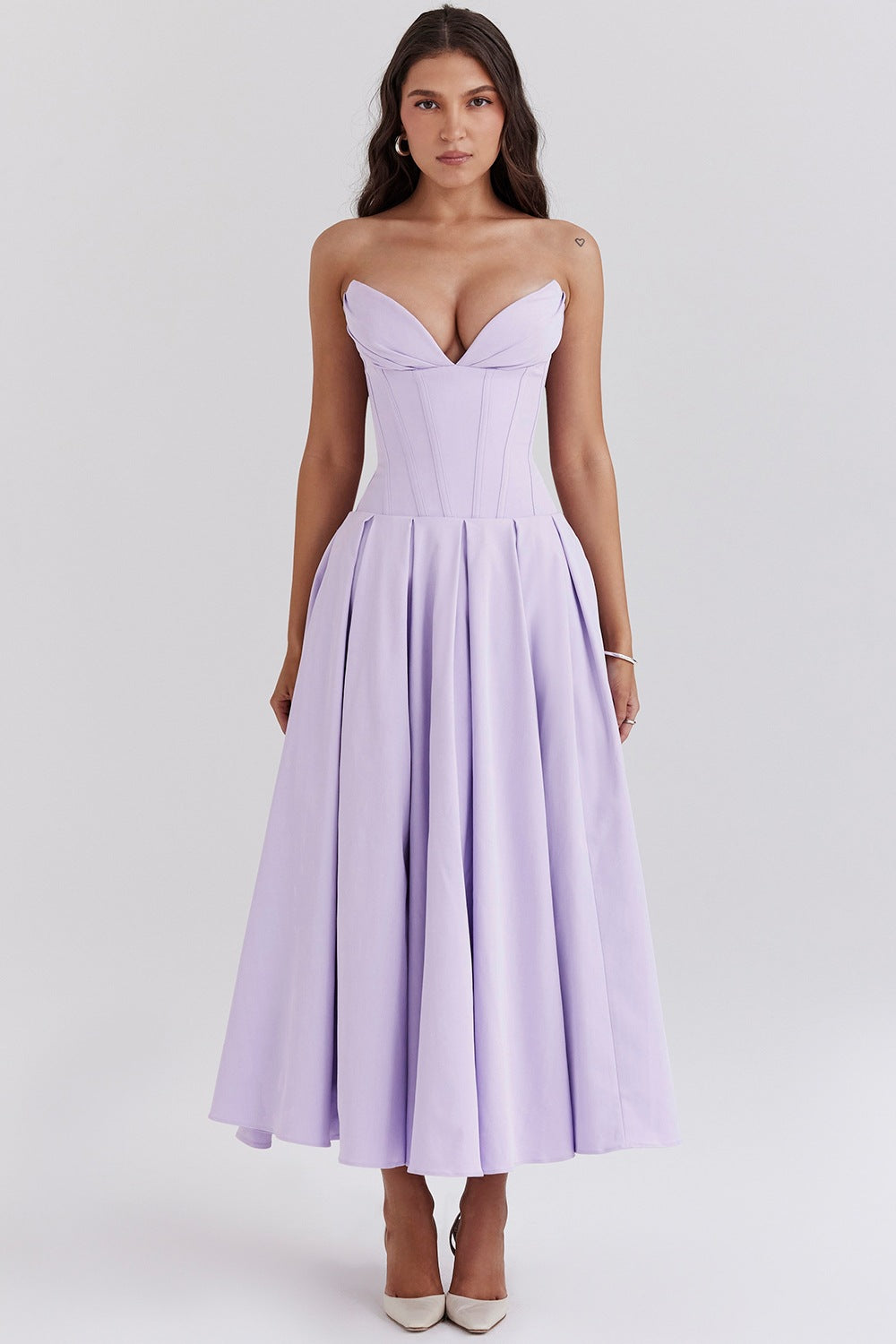 Women's Spring Dress Sexy Hot Sleeveless Mid-length Dresses