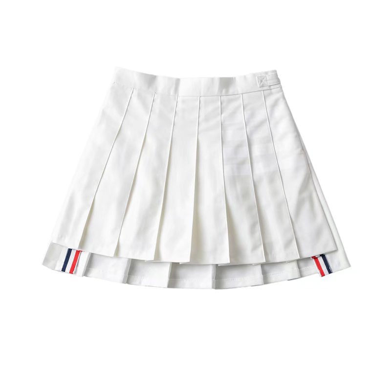 Women's High Waist Preppy Style Irregular Pleated Skirts