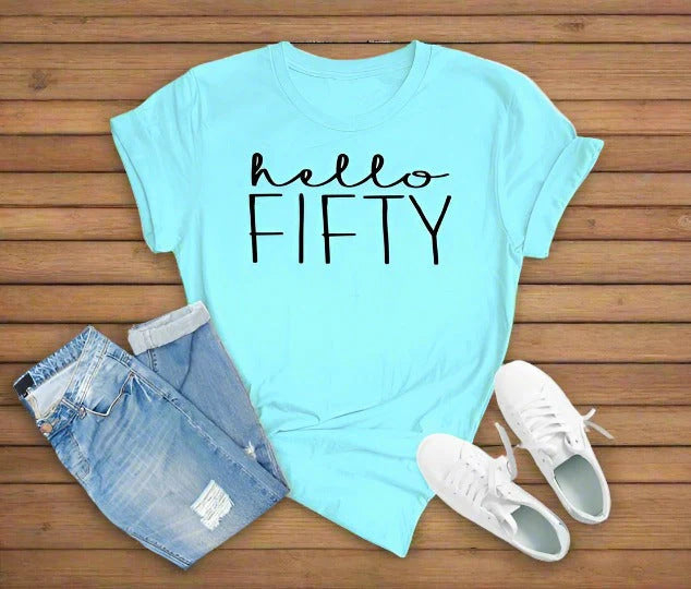 Women's & Men's & English Letters Vintage Print T-shirt Sleeve Blouses