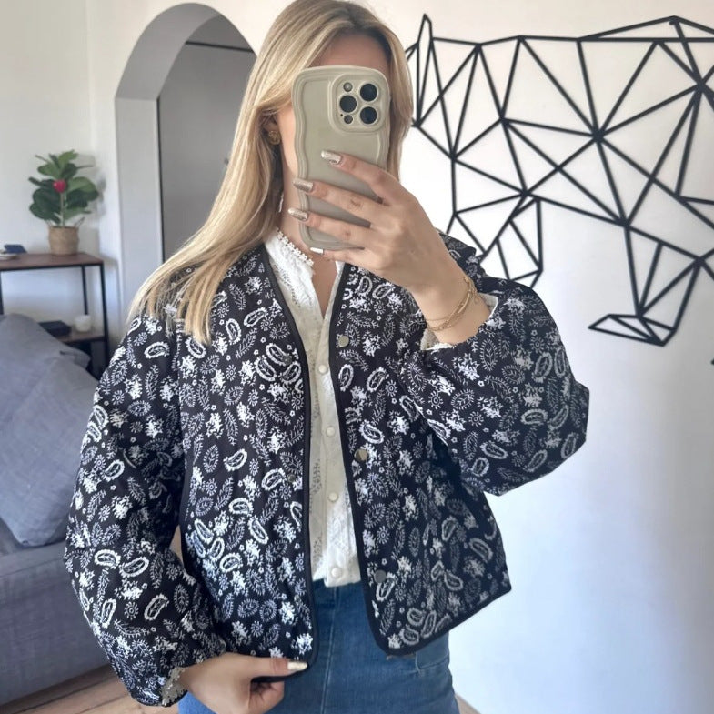 Women's Pink Printing Splicing Rest Assured Jackets