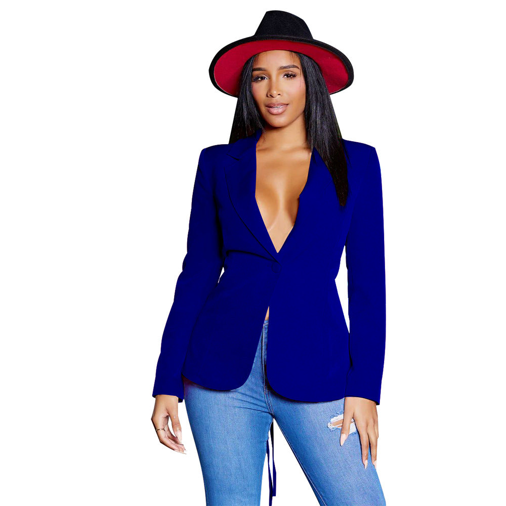 Women's Fashion Wear Sexy Small Solid Color Blazers