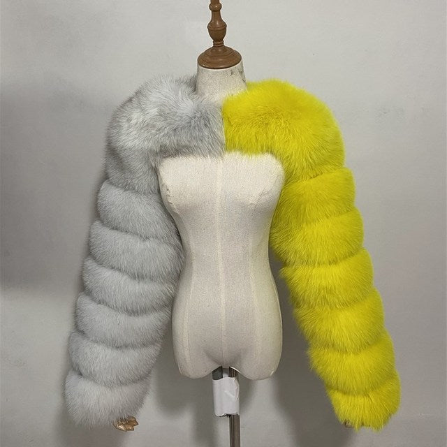 Women's Fur Artificial Imitation Fox Ultra Faux Coats