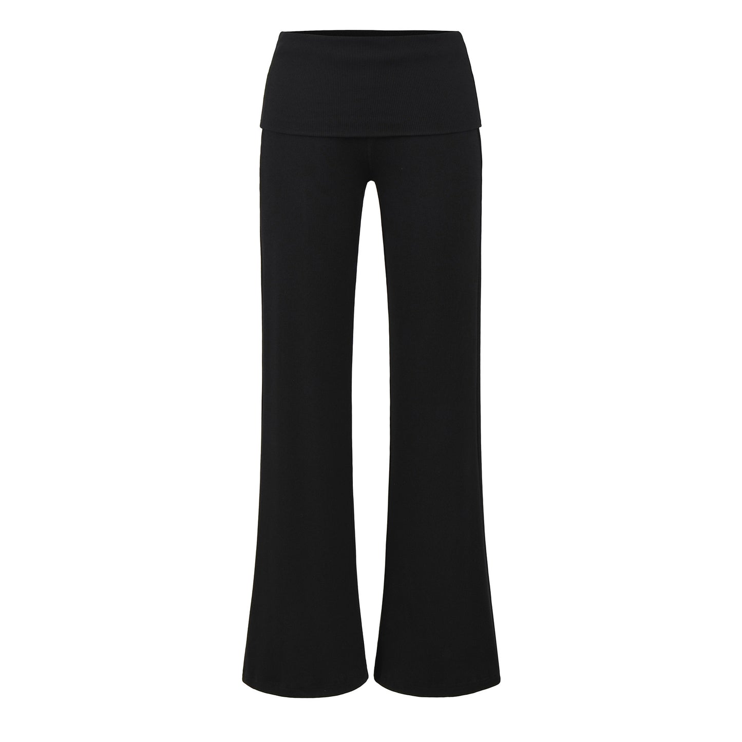 Women's Foldable Waist Of Trousers Knitted Culottes Pants