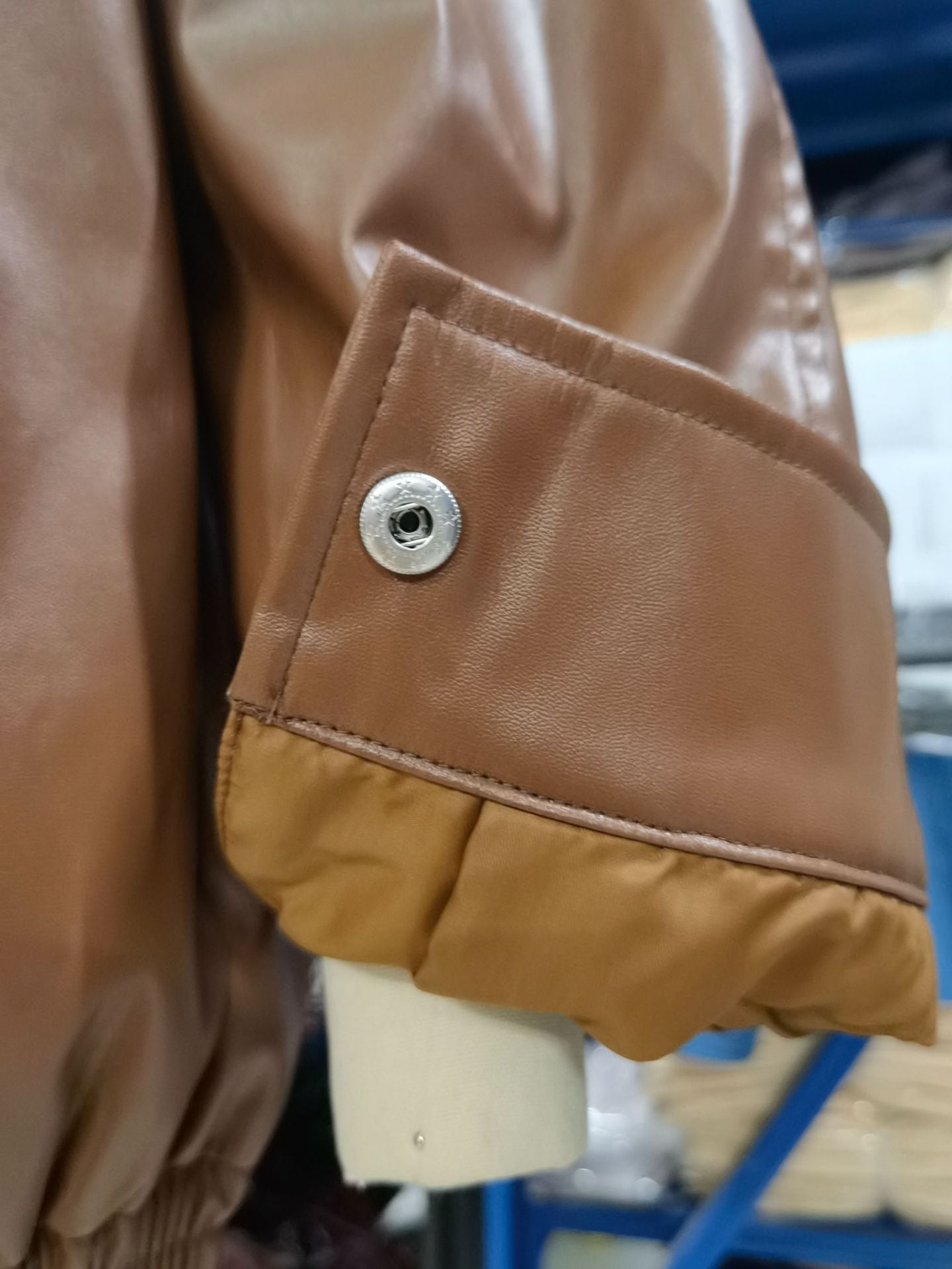 Women's Oversized Leather Fashion Loose-fitting Long Sleeves Jackets