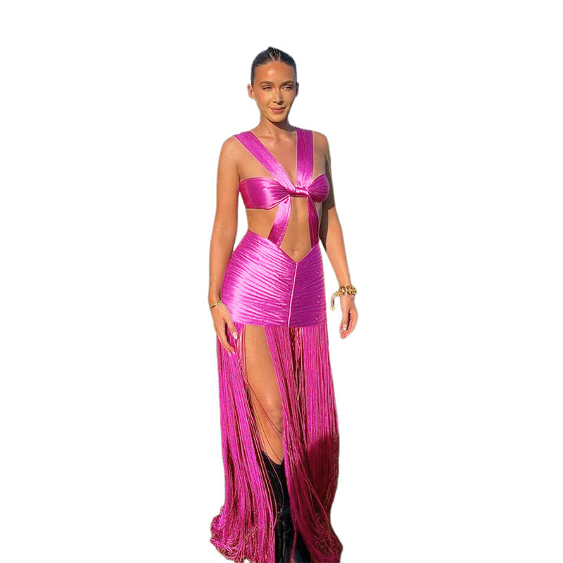 Women's Summer Sexy Hot Butterfly Strap Navel Skirts