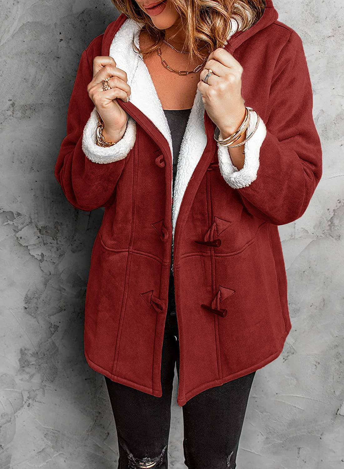 Women's Casual Mid-length Trench Overcoat Warm Coats