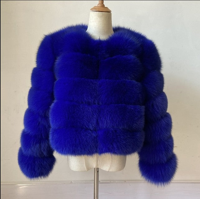 Women's Fur Imitation Fox Faux Long Sleeve Coats