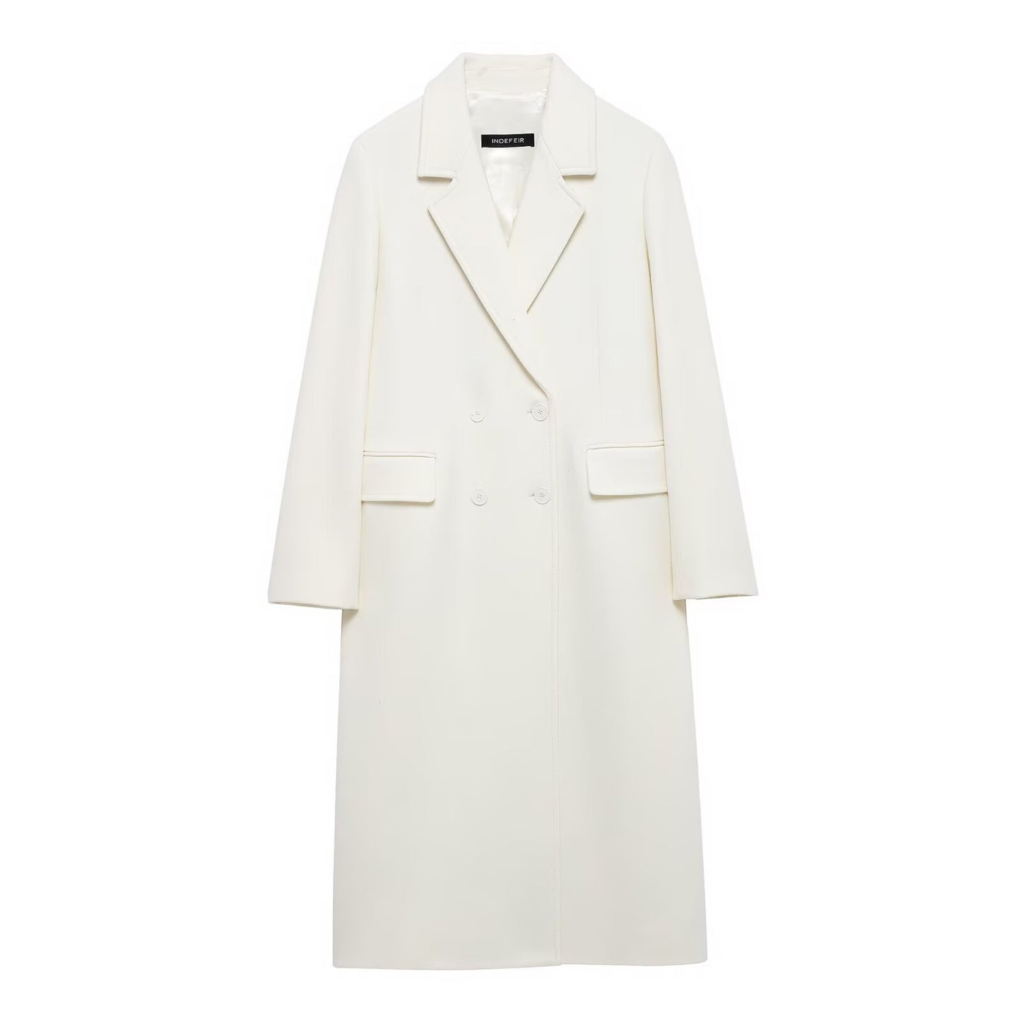Autumn Blended Double Row Ornament Long Coats