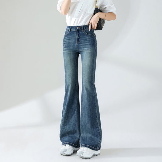 Women's Autumn Fleece-lined Thickened Skinny High Waist Stretch Jeans