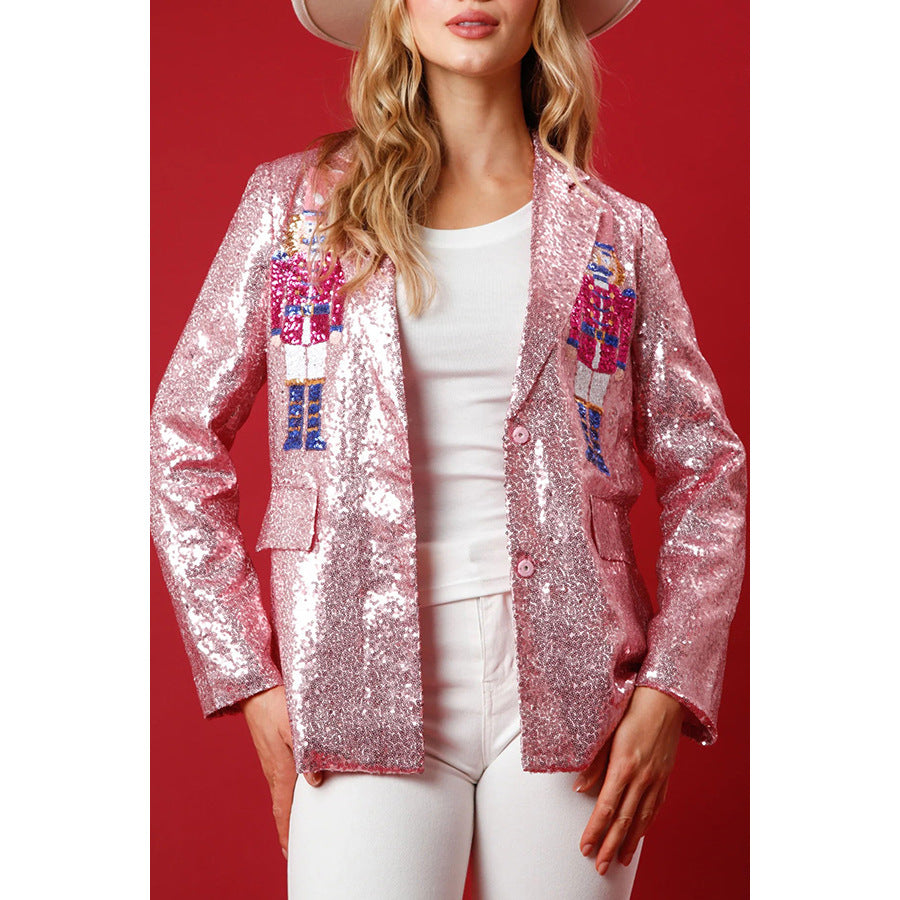 Women's Christmas Loose Sequined Party For Tops