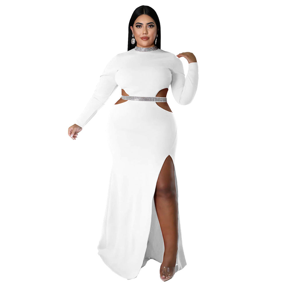 Women's Autumn Fashion Wear Sexy Waist Split Dresses