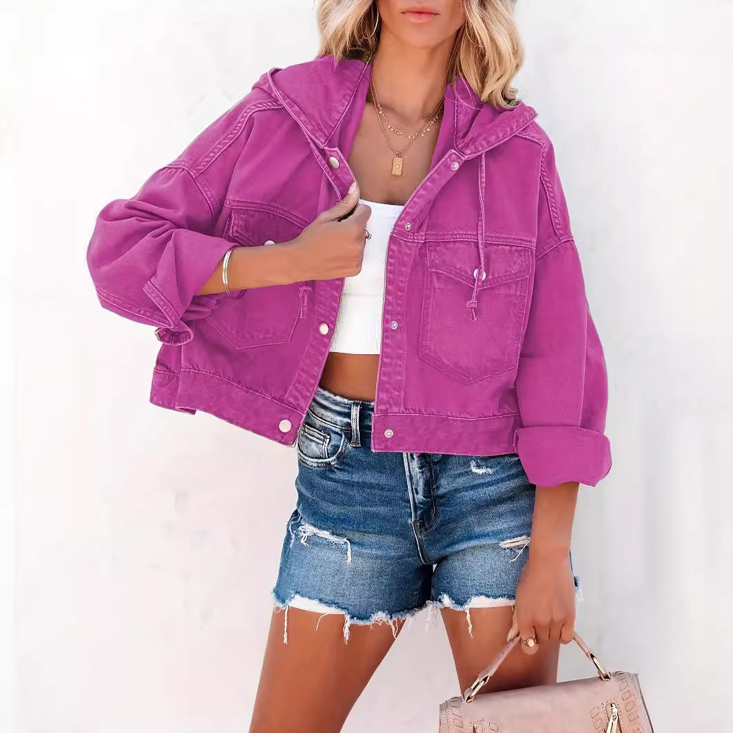 Women's Graceful Denim Button For Trendy Shorts