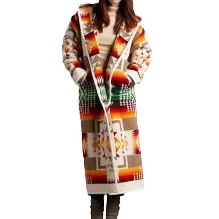 Women's Graceful Fashion Long Trench Design Coats